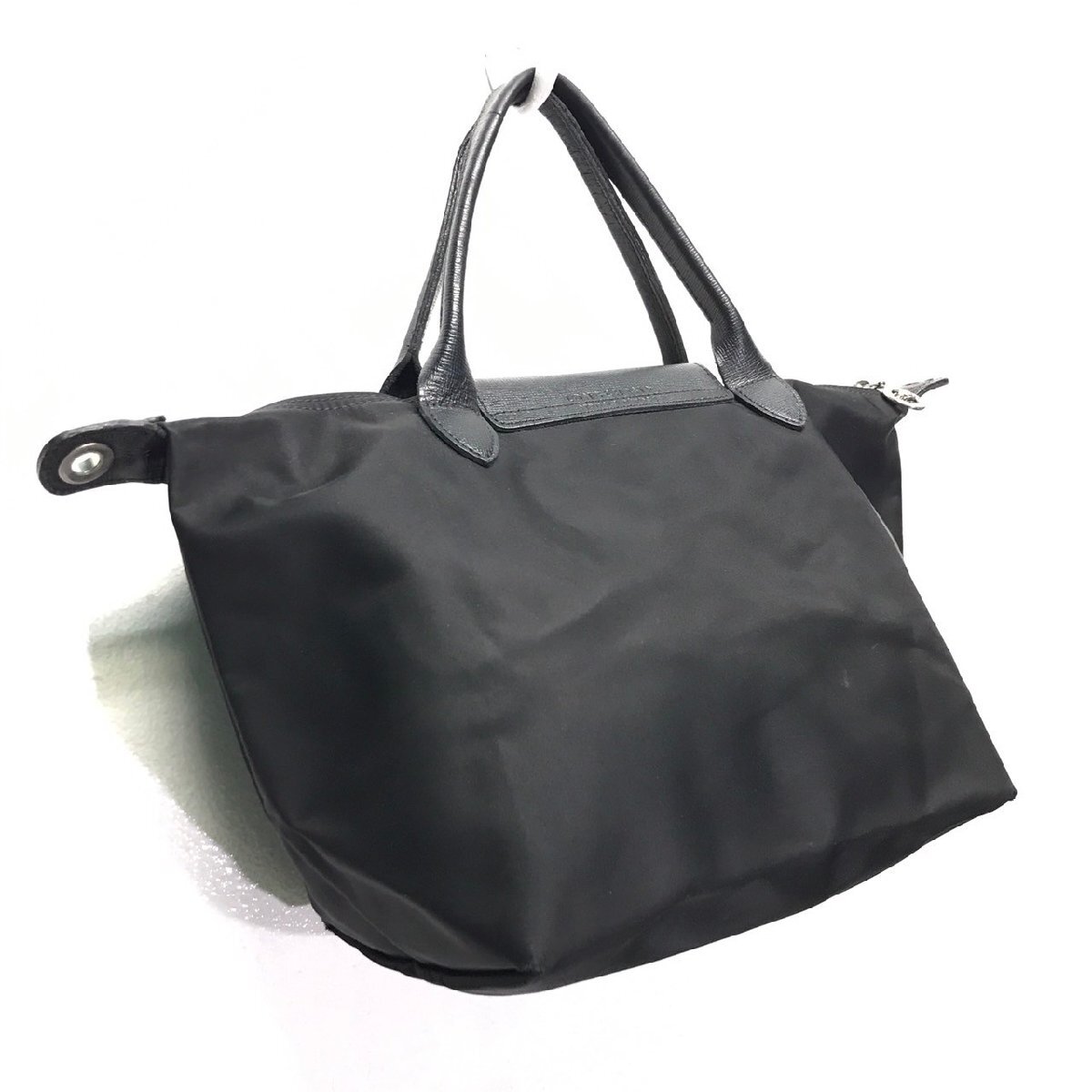 (^w^)b LONGCHAMP MODELE DEPOSE ロンシャン ハンド トート ミニ ボストン バッグ 鞄 カバン BAG カジュアル シンプル ブラック B0503iE_画像4