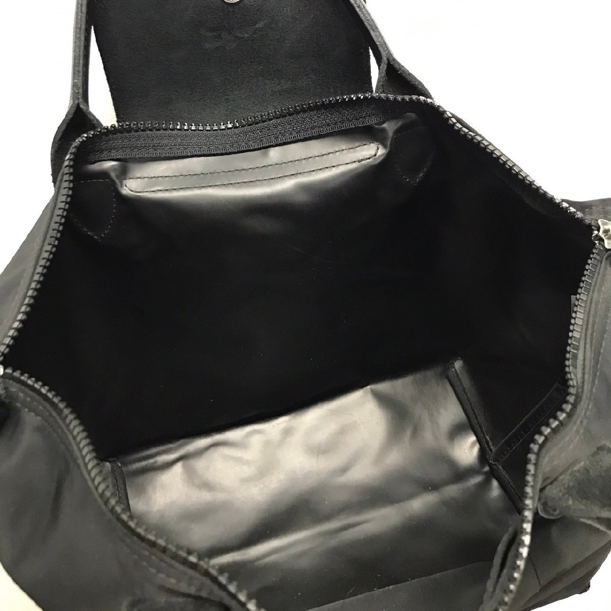 (^w^)b LONGCHAMP MODELE DEPOSE ロンシャン ハンド トート ミニ ボストン バッグ 鞄 カバン BAG カジュアル シンプル ブラック B0503iE_画像7