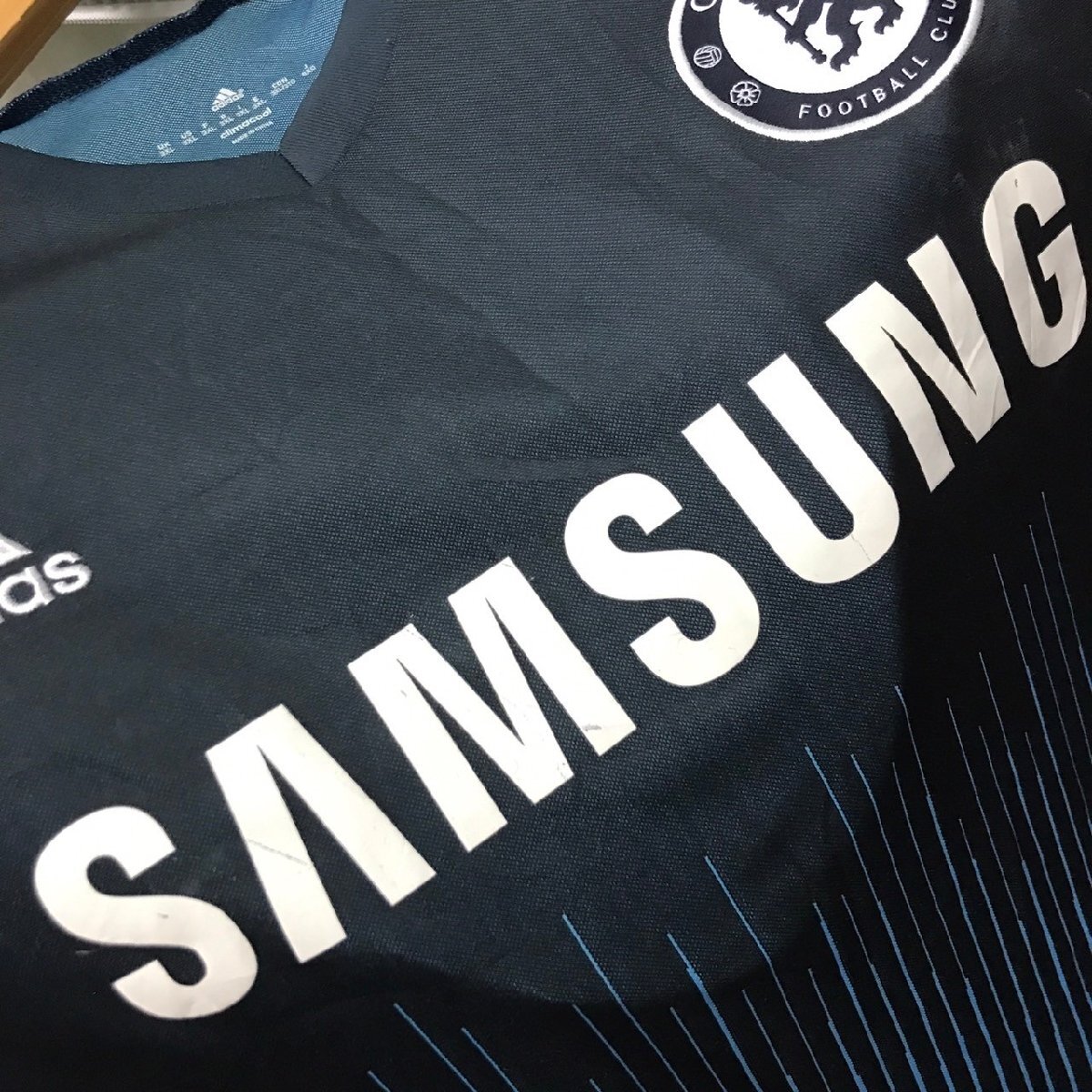 (^w^)b adidas アディダス ゲーム サッカー シャツ ユニフォーム SAMSUNG CHELSEA FOOTBALL CLUB climacool ビッグ サイズ 8XO 8712iE_画像8