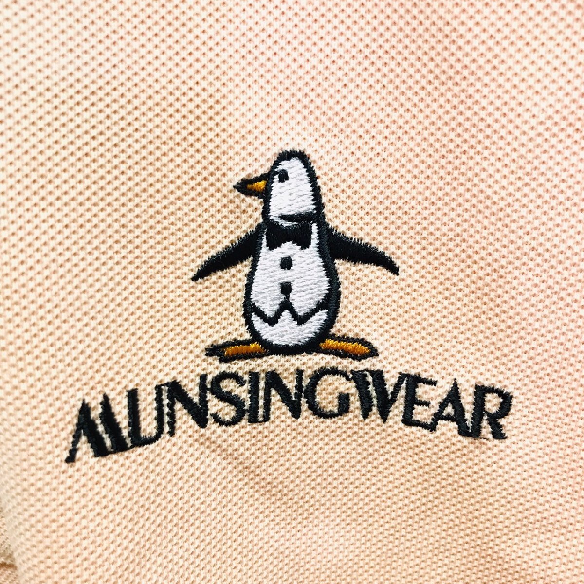 (^w^)b Grand Slam MUNSINGWEAR マンシングウェア 半袖 ポロ シャツ トップス ロゴ 刺繍 ゴルフ GOLF スポーツ ウェア ピンク L 8691iE_画像7