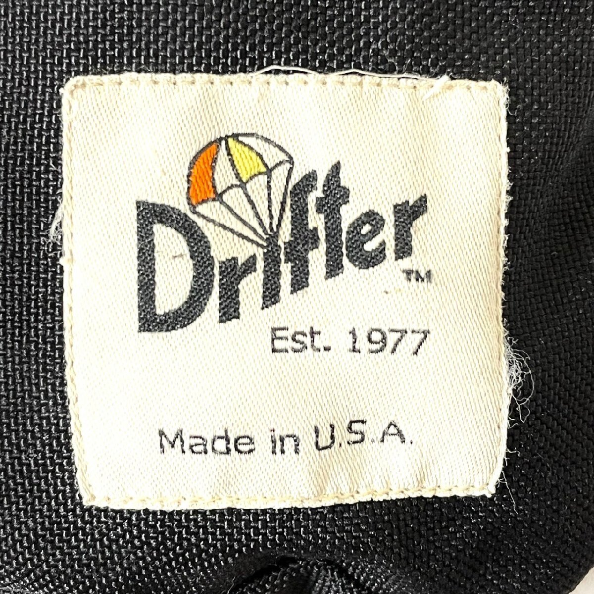 (^w^)b USA製 Drifter ドリフター ボディ ショルダー バッグ ウエスト ポーチ 鞄 カバン BAG コンパクト ポケット ブラック B0457AE_画像9