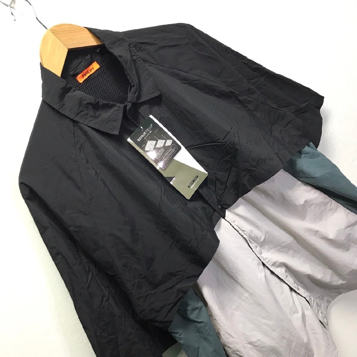 (^w^)b 未使用品 タグ付き FieldCore フィールドコア 半袖 シャツ ジャケット 軽量 高撥水 遮熱 REPAIR-TECH ワークマン ブラック M 8749iE_画像5
