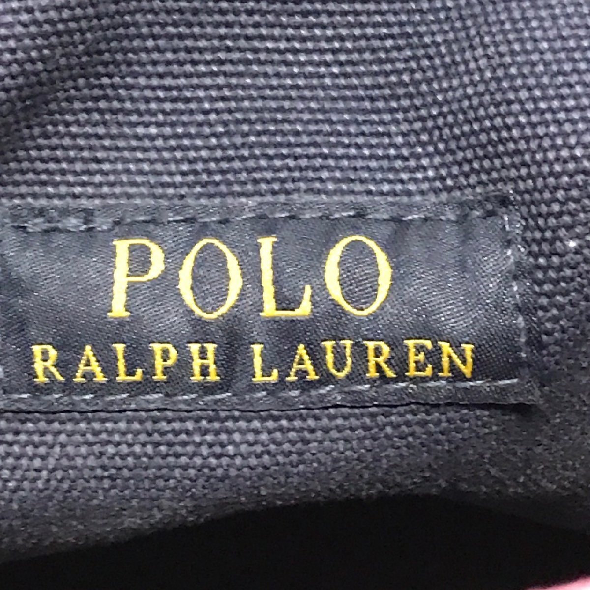 (^w^)b POLO RALPH LAUREN ポロ ラルフ ローレン トート ハンド バッグ カバン 鞄 BAG ビッグ ポニー ロゴ 刺繍 ピンク ネイビー B0520iE_画像10