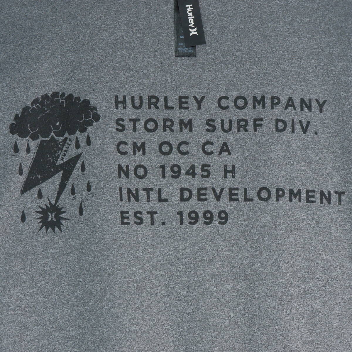 ◆美品 送料無料◆ Hurley X ハーレー リバーシブル ジャケット ブルゾン ライトアウター 黒 × グレー メンズ XS　1544E0