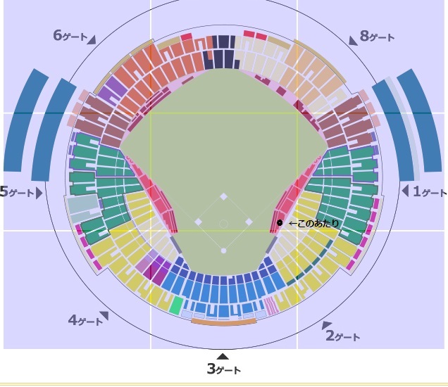 5 month 18 day ( gold )paypay dome vs Seibu war * Coca Cola seat S pair ticket pink full te-