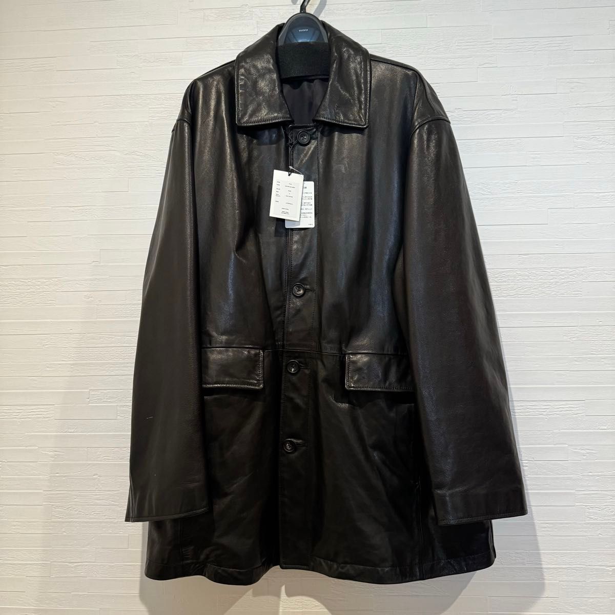 美品 stein LEATHER CAR JACKET シュタイン レザー カーコート 美品 stein LEATHER CAR JACKET シュタイン レザー カーコート