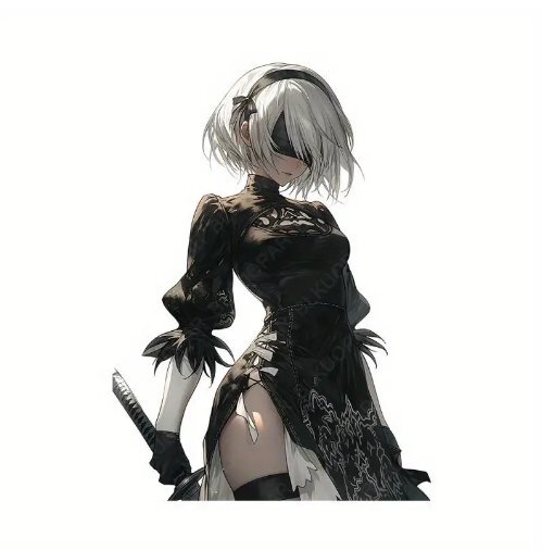 ニーア オートマタ NieR:Automata 2B バイク カーステッカー パソコン 痛車 シール デカール カーステッカー カーデコレーション No1