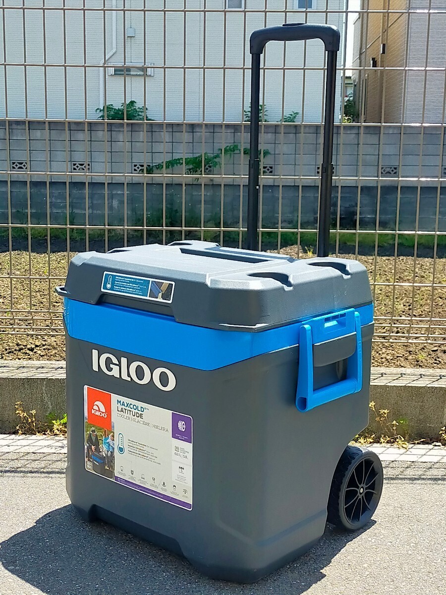 IGLOO MAXCOLD LATITUDE イグルー マックスコールド クーラーボックス 62QT 58L アウトドア キャンプ 釣りの画像2