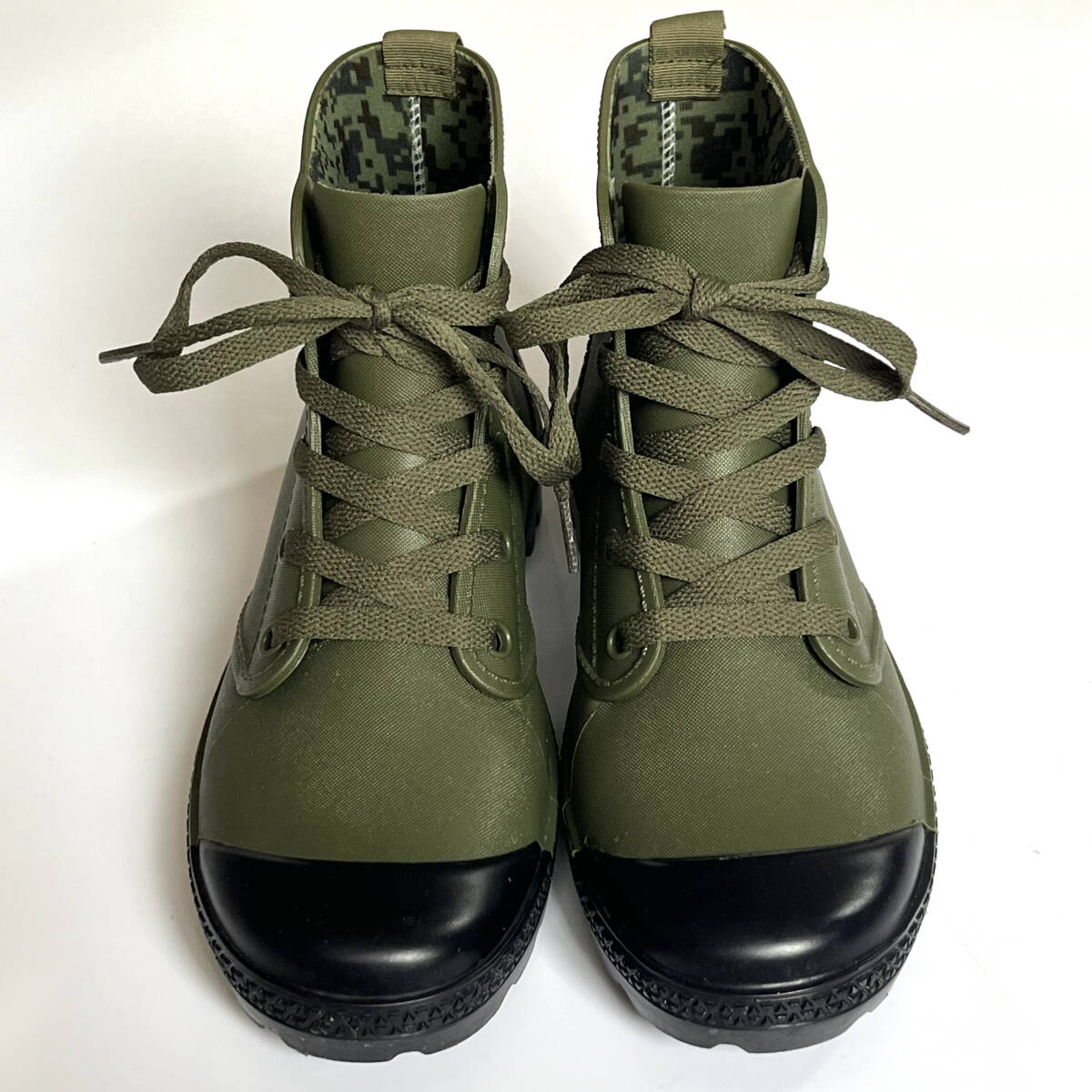 【STAR TRADING*スタートレーディング*waterproof shoes*防水シューズ*グリーン*24.5㎝】レインシューズ*アウトドア*キャンプ*ガーデニング_画像1