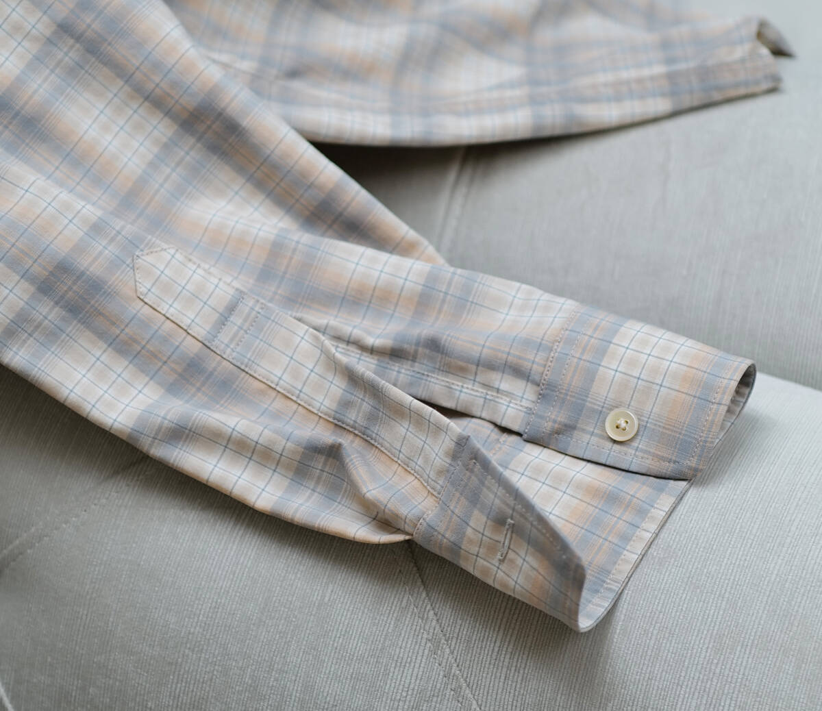 オーラリー SUPER LIGHT WOOL CHECK SHIRTS サイズ3 A22AS01LC Auraleeの画像5