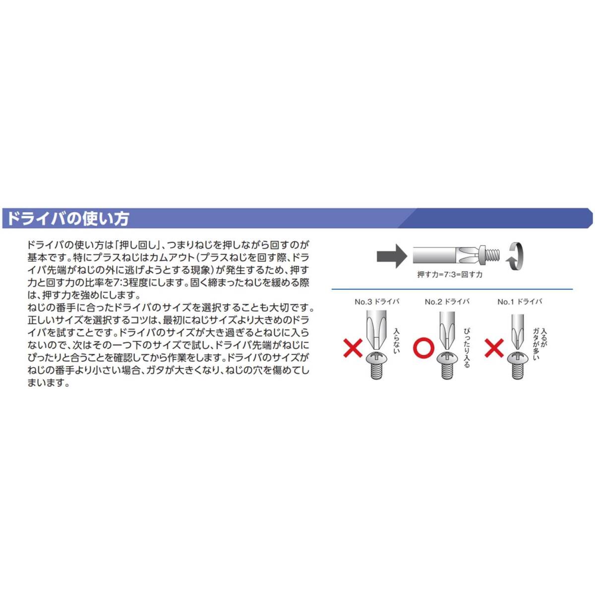 【特価商品】京都機械工具(KTC) ソフトドライバー クロス No.2 D7P215_画像5