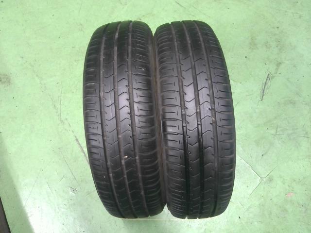 中古タイヤ2本セット 2021年製造 165/65R14 79S ブリヂストン エコピア NH100C タンク ルーミー デリカD2など_画像1