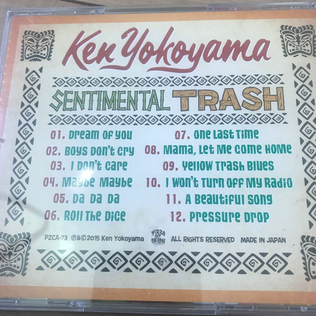 【中古CD】ken yokoyama SENTIMENTAL TRASH 横山健 Hi-STANDARD ハイスタンダード_画像4