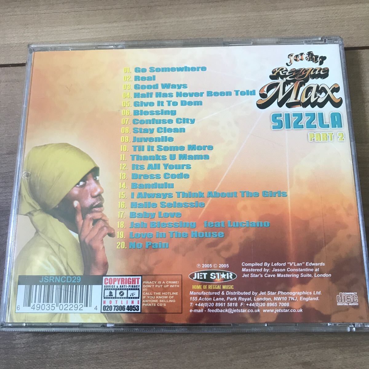 【中古CD】reggae max / SIZZLA_画像3
