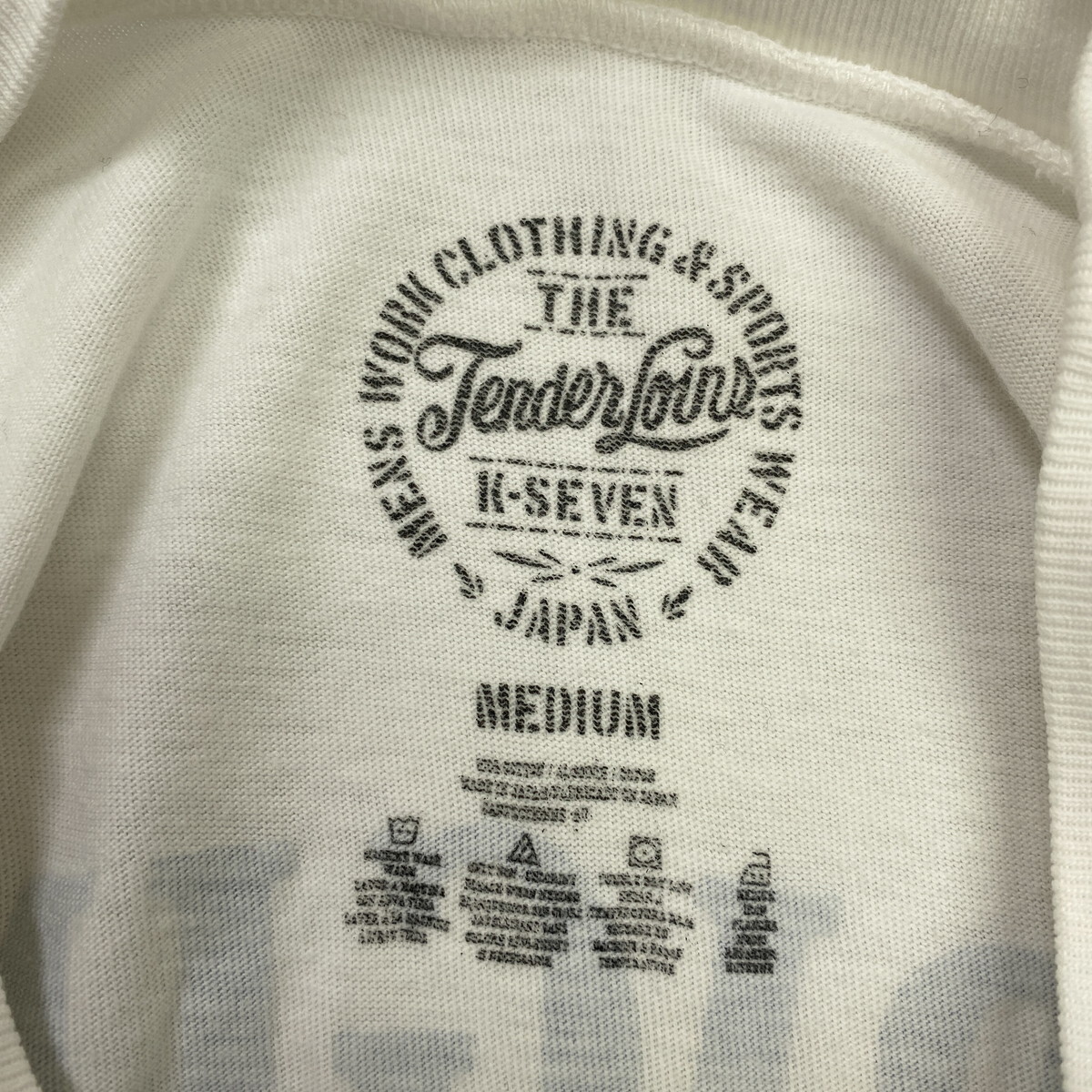 TENDERLOIN テンダーロイン T-TEE ORIGINAL 半袖Tシャツ M ホワイト 白 ハーレー エンブレムの画像5