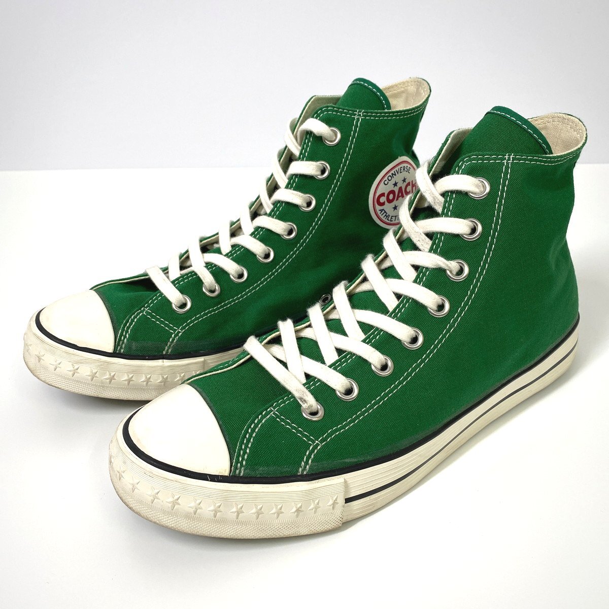 【27.5cm】CONVERSE ADDICT COACH CANVAS HI コーチ キャンバス ハイ グリーン 緑 ハイカットスニーカー コンバース アディクト_画像1