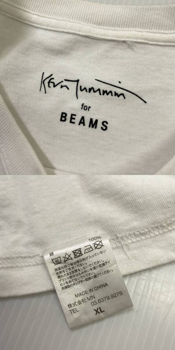 【メンズ XL】BEAMS × Kevin Cummins ビームス Stone Roses Tシャツ ホワイト 白 ストーンローゼズ ケビン カミンズ_画像5