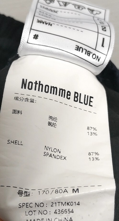 nothomme Blue ナイロンパンツ ブラック Mサイズ_画像5