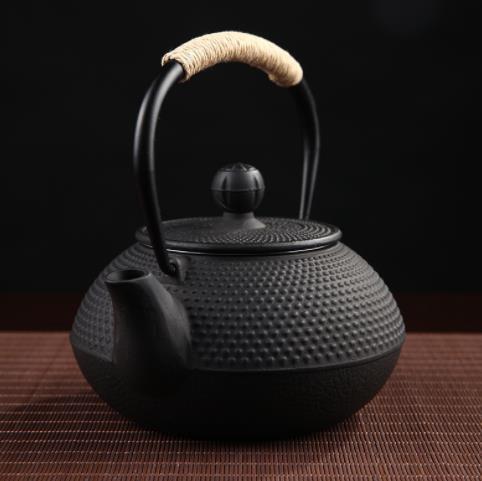 南北鉄器 急須 茶壺 提梁壺 水壺 煮茶壺 茶道具★新品未使用★職人手作り★細工 鉄分補給 未塗装鉄器 鉄瓶_画像1