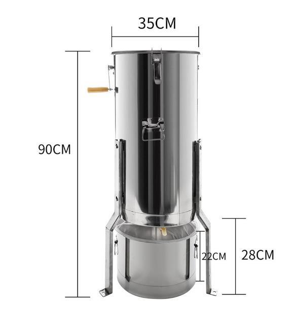 25kg大容量 304採蜜器 蜂蜜分離器 ステンレス製 頑丈 蜂蜜育て用具 はちみつ分離機 養蜂器具 養蜂農場_画像2