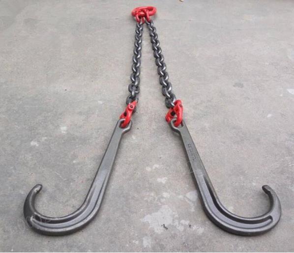  popular recommendation * manganese steel made J hook chain pulling hook traction chain trailer hook wrecker car loading car use load 4t length 1m