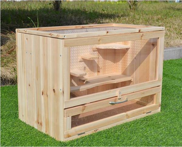  popular recommendation * gorgeous holiday house transparent . door pet cage breeding cage outdoors garden for small animals cage hamster Tonari no Totoro squirrel turning-over prevention 