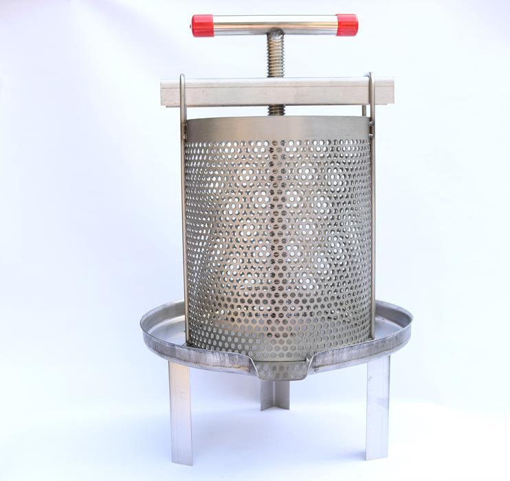 未使用 ステンレス鋼蜂蜜機 ワックスプレス機 蜂パラフィンワックス押えマシン 蜂蜜抽出 絞り機 手動 養蜂機器_画像2