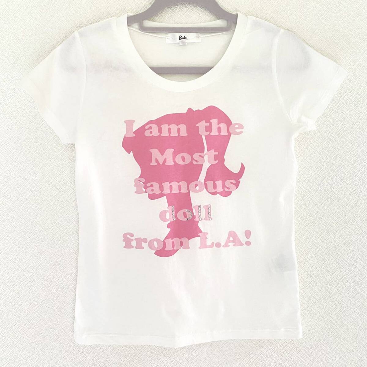 Barbie バービー アイコンTシャツ　ピンク_画像1