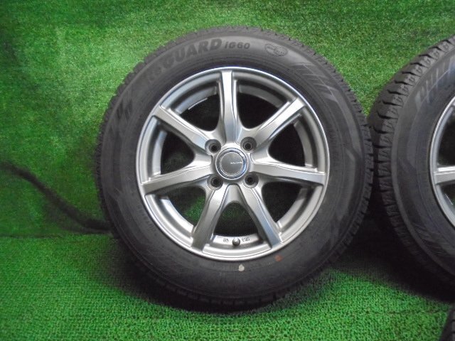 5ET615BC13 ) 送料無料 2021年製 165/70R14 ヨコハマタイヤ アイスガードiG60 スタッドレスタイヤ+14インチホイール4本セット ET40_画像2