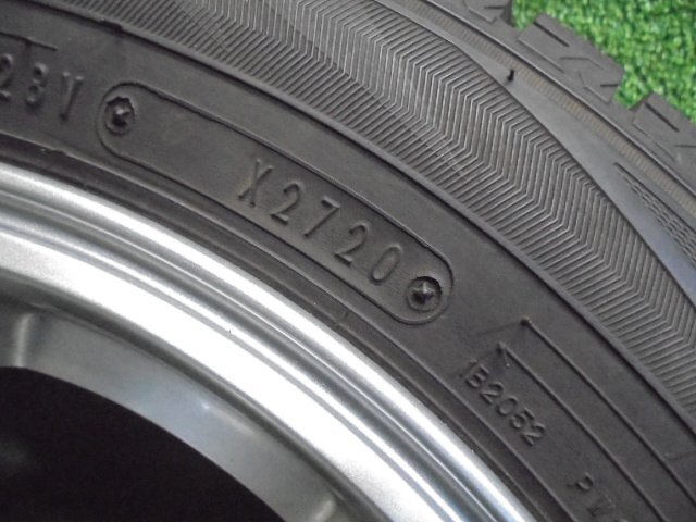 5ET617BB4 ) 送料無料 2020年製 155/65R14 ダンロップ ウィンターマックス WM02 スタッドレスタイヤ+14インチホイール4本セット_画像5