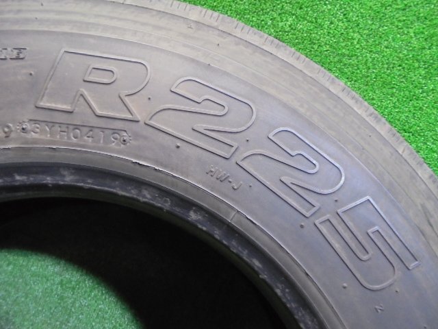 5EN722AF5) 送料無料 225/80R17.5 123/122L ブリヂストン R225 17.5インチ夏タイヤ6本セット 2019年製　トラック_画像7