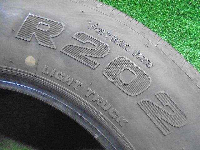 5FA621AG7) 送料無料 2023年製 バリ山 195/75R15 109/107L LT ブリヂストン ECOPia R202 15インチ夏タイヤ6本セット サマータイヤ_画像7