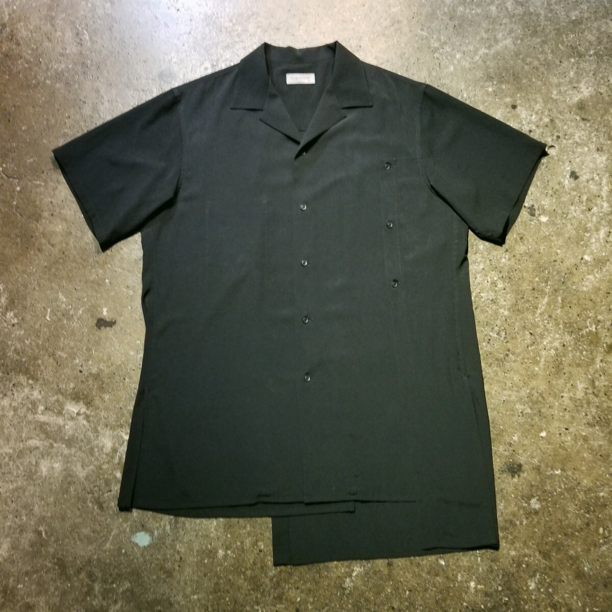 Yohji Yamamoto POUR HOMME 23ss レイヤードシャツ 半袖 2023ss ヨウジヤマモトプールオムの画像1