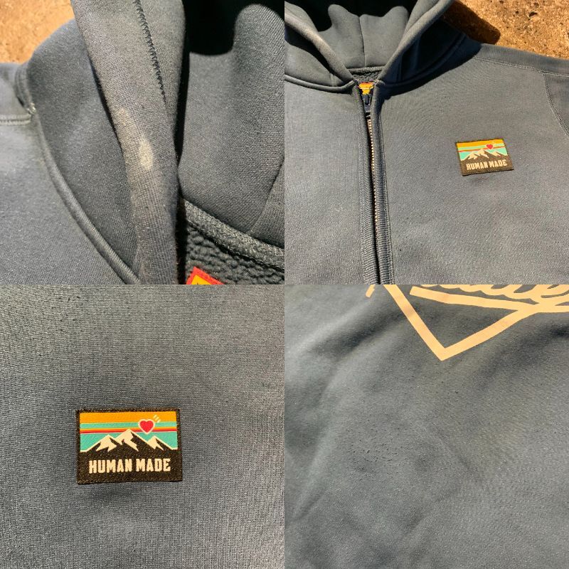 HUMAN MADE FLEECE SWEAT ZIP HOODIE ヒューマンメイド ジップ HUMAN MADE FLEECE SWEAT ZIP HOODIE ヒューマンメイド ジップ