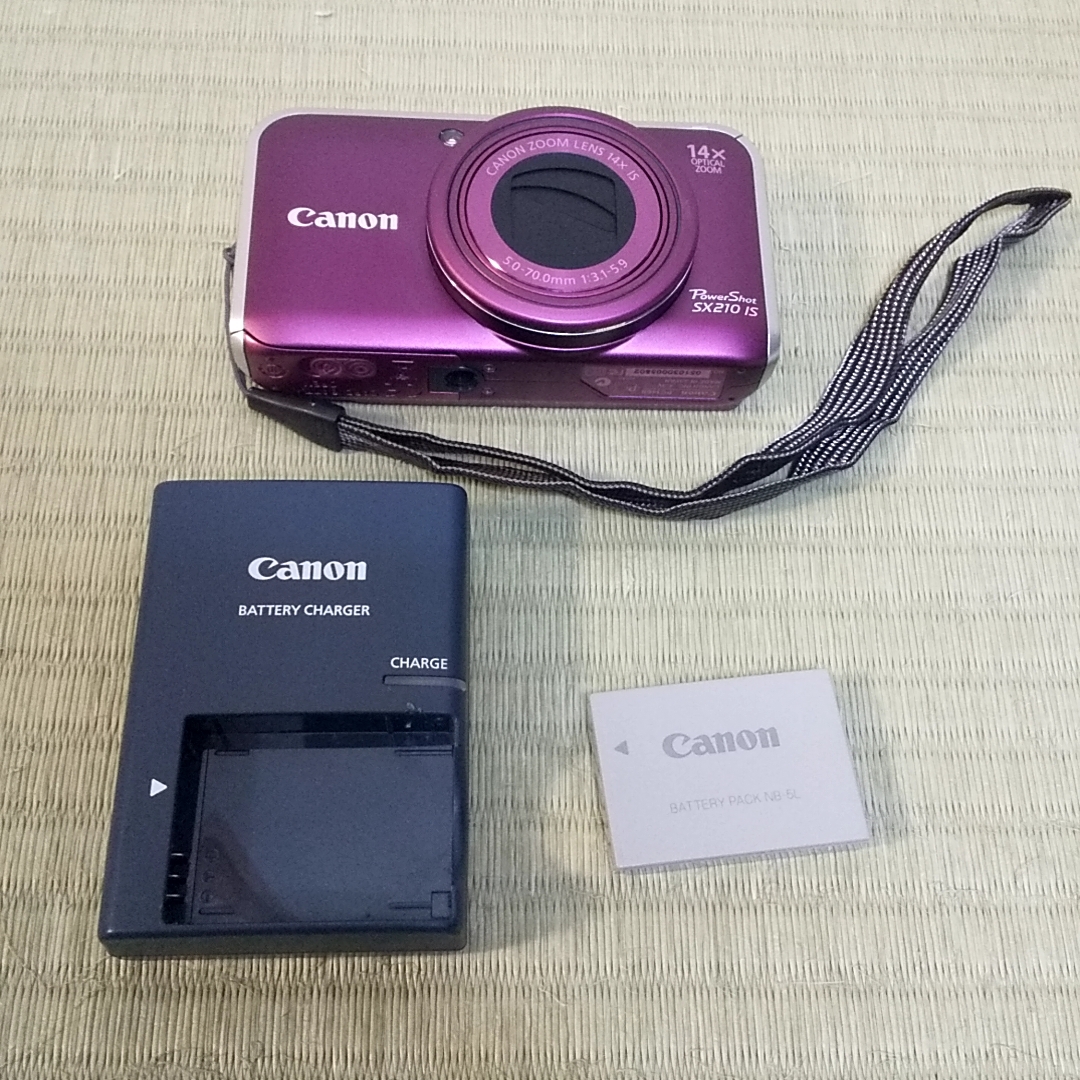 Canon デジタルカメラ PowerShot SX210 IS パープル　コンパクトデジタルカメラ_画像1