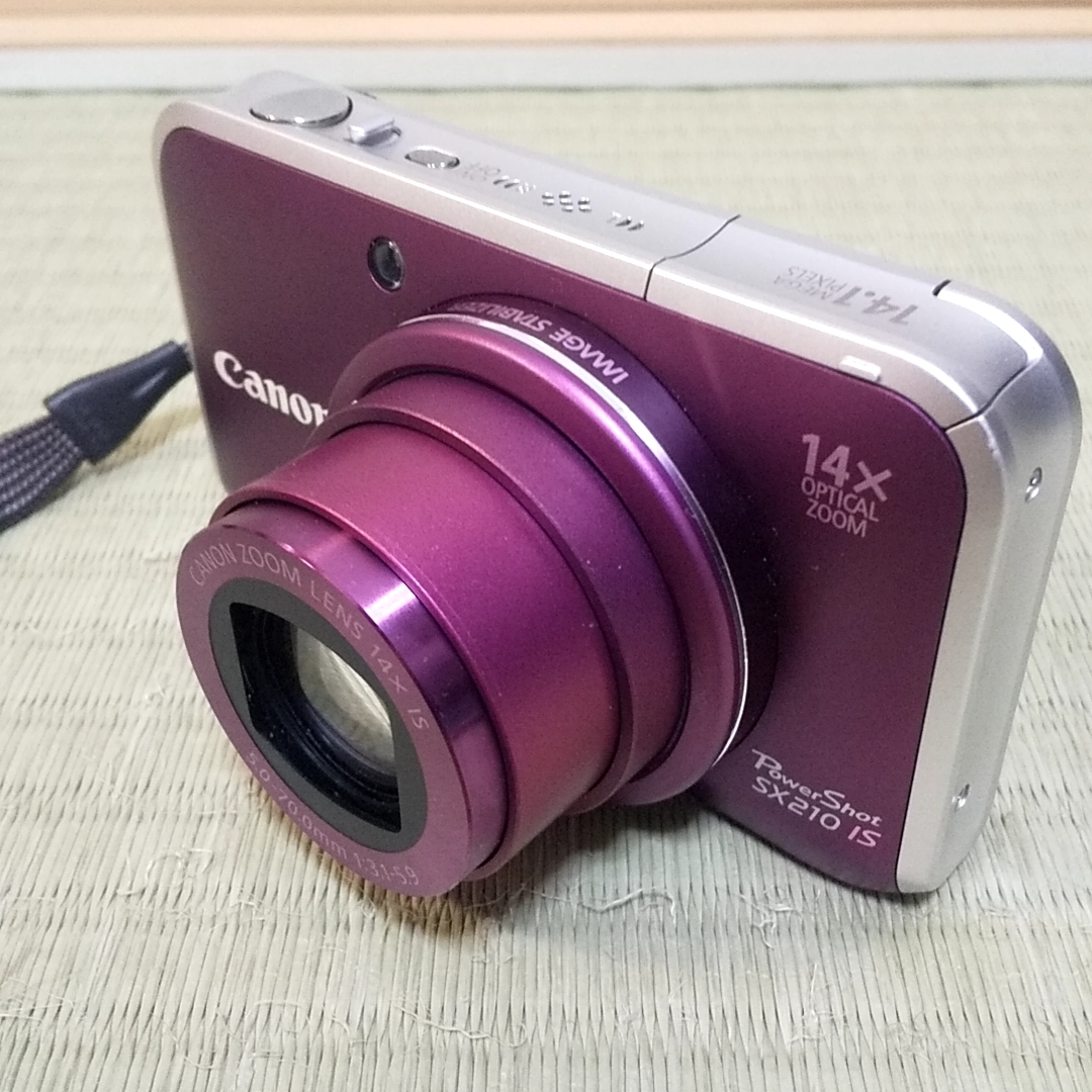 Canon デジタルカメラ PowerShot SX210 IS パープル　コンパクトデジタルカメラ_画像2