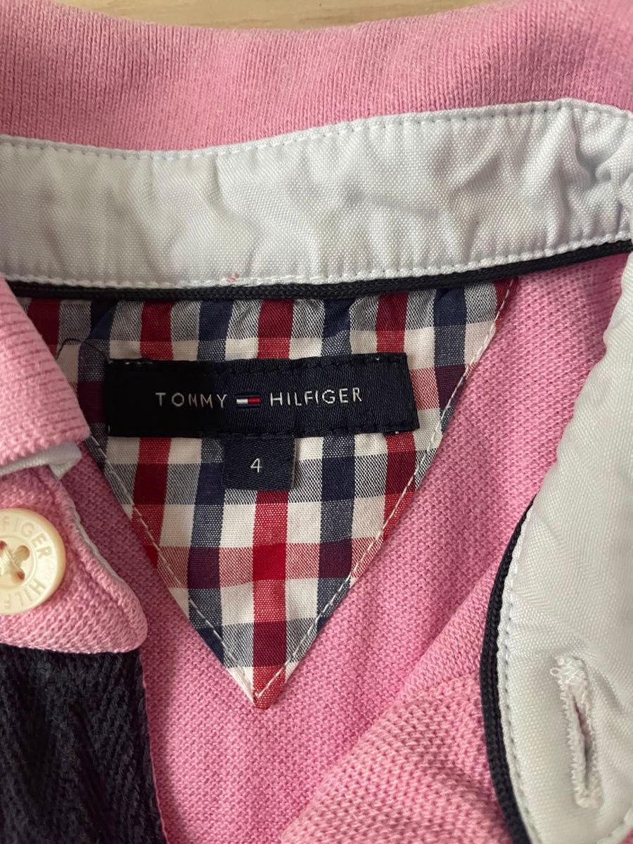 ポロシャツ　TOMY HILFIGER キッズ　4サイズ　100〜105 ピンク