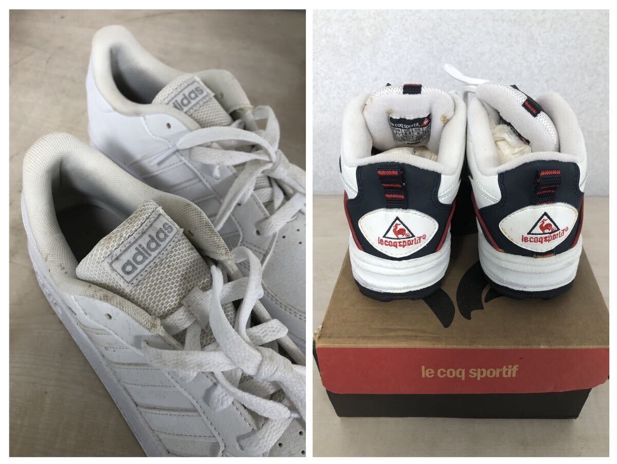 レディース 靴 まとめ 10点 Feragamo？ le coq sportif adidas アディダス YSL？ FURLA フルラ パンプス シューズ サンダル 訳ありE10S_画像8