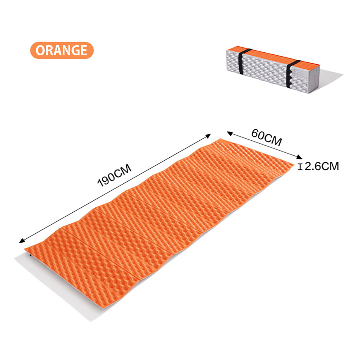 MOBI GARDEN(モビガーデン) フォールディングキャンプマット マウンティン ドウェリング エグ ネスト R2.6 オレンジ_画像2