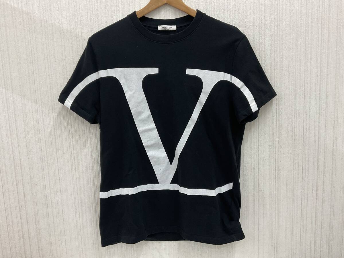 VALENTINO バレンティノ 半袖 ロゴTシャツ 黒 TV3MG02T5F6 サイズM 中古 1度のみ使用 【5821】の画像1