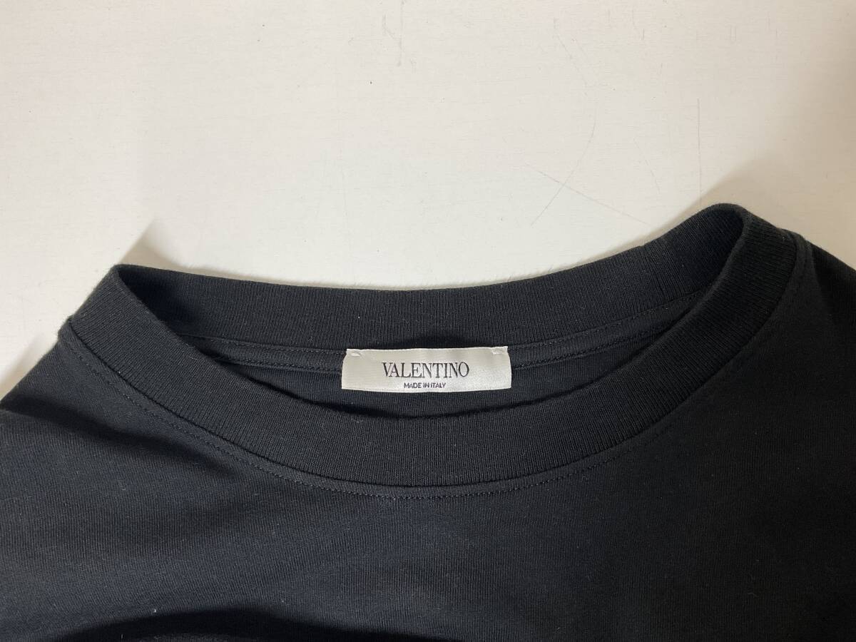 VALENTINO バレンティノ 半袖 ロゴTシャツ 黒 TV3MG02T5F6 サイズM 中古 1度のみ使用 【5821】の画像2