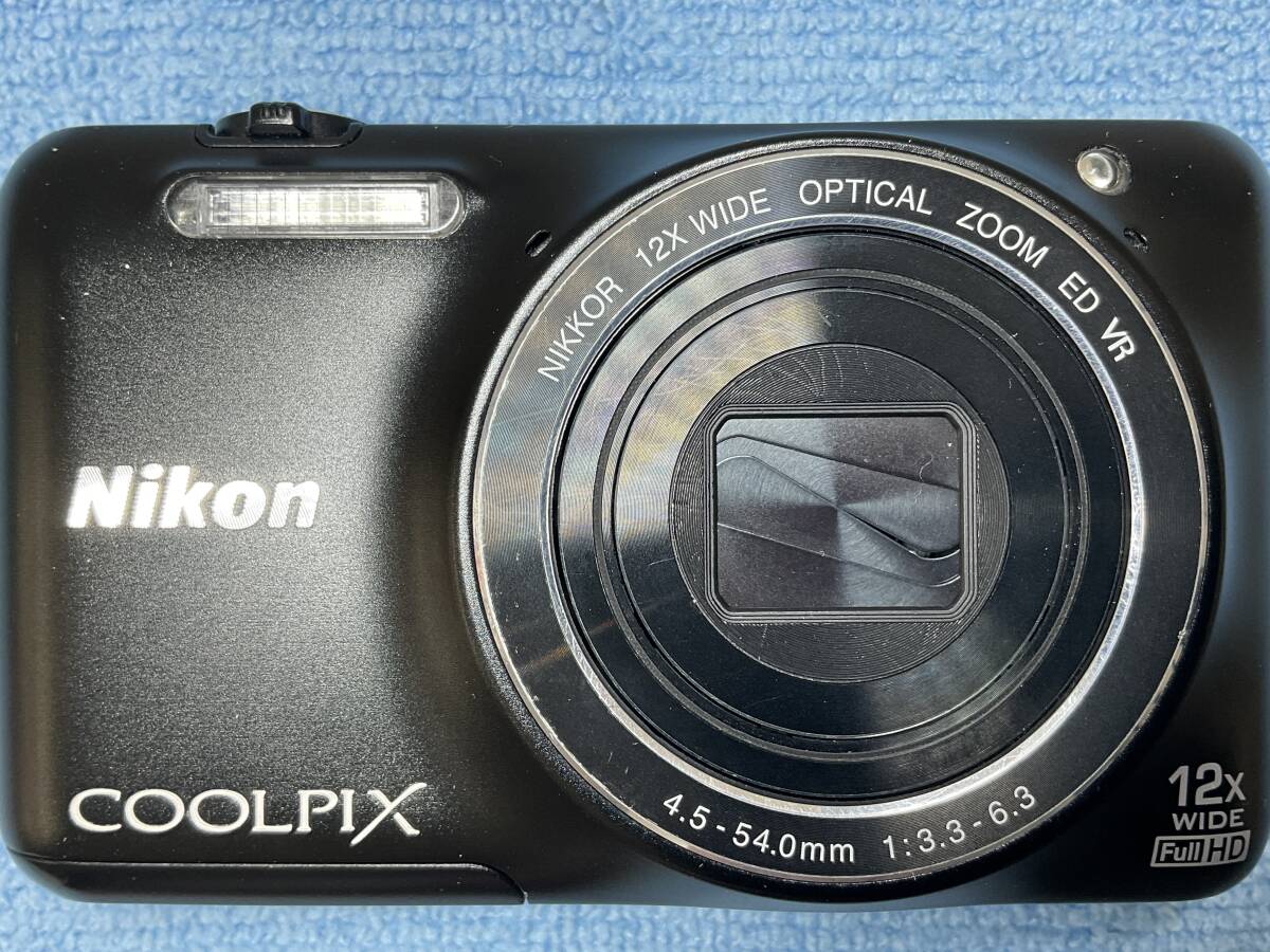 Nikon COOLPIX S6600 ブラック 中古デジカメ 本体・バッテリーのみ 電源/撮影確認済 【5848】の画像3