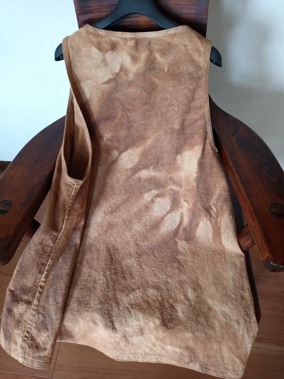  now Izumi .. persimmon ..x cotton easy One-piece type tunic length the best nature . put on TOSHIKO IMAIZUMI original organic natural material 6 ten thousand pcs 