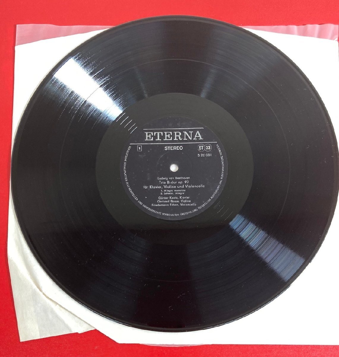 【レコードコレクター放出品】 LP コーツ ボッセ エルベン ベートーヴェン 三重奏曲 op.97 独ETERNAの画像3