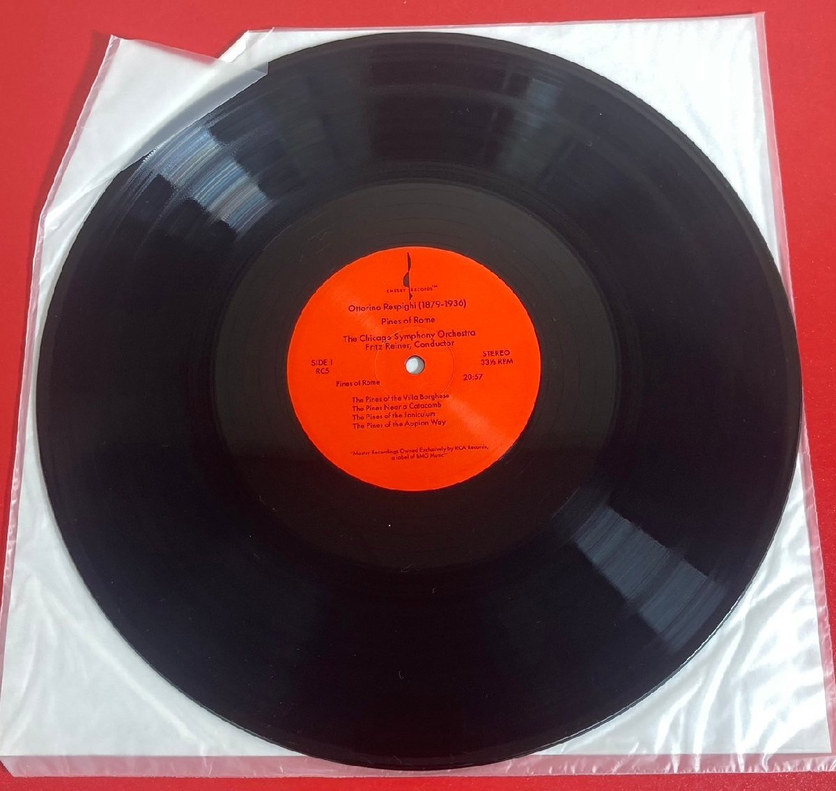 【レコードコレクター放出品】 LP ライナー レスピーギ ローマの松 ローマの噴水 HQ-180g 重量盤 カナダ盤 CHESKYの画像3