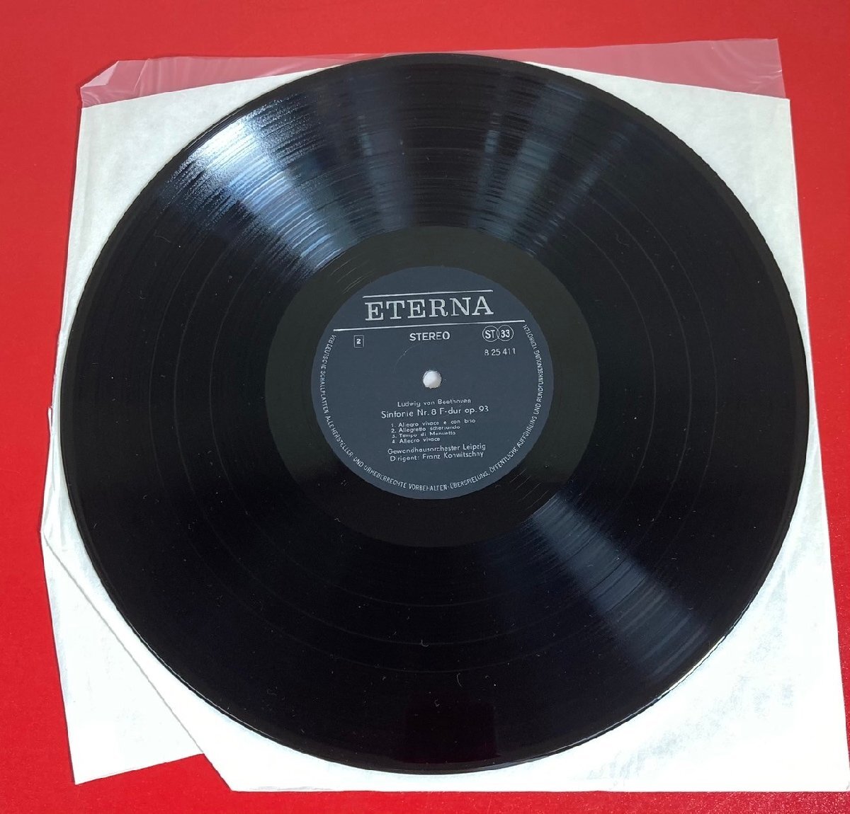【レコードコレクター放出品】 LP コンヴィチュニー ベートーヴェン 交響曲 第1番 第8番 ETERNAの画像3