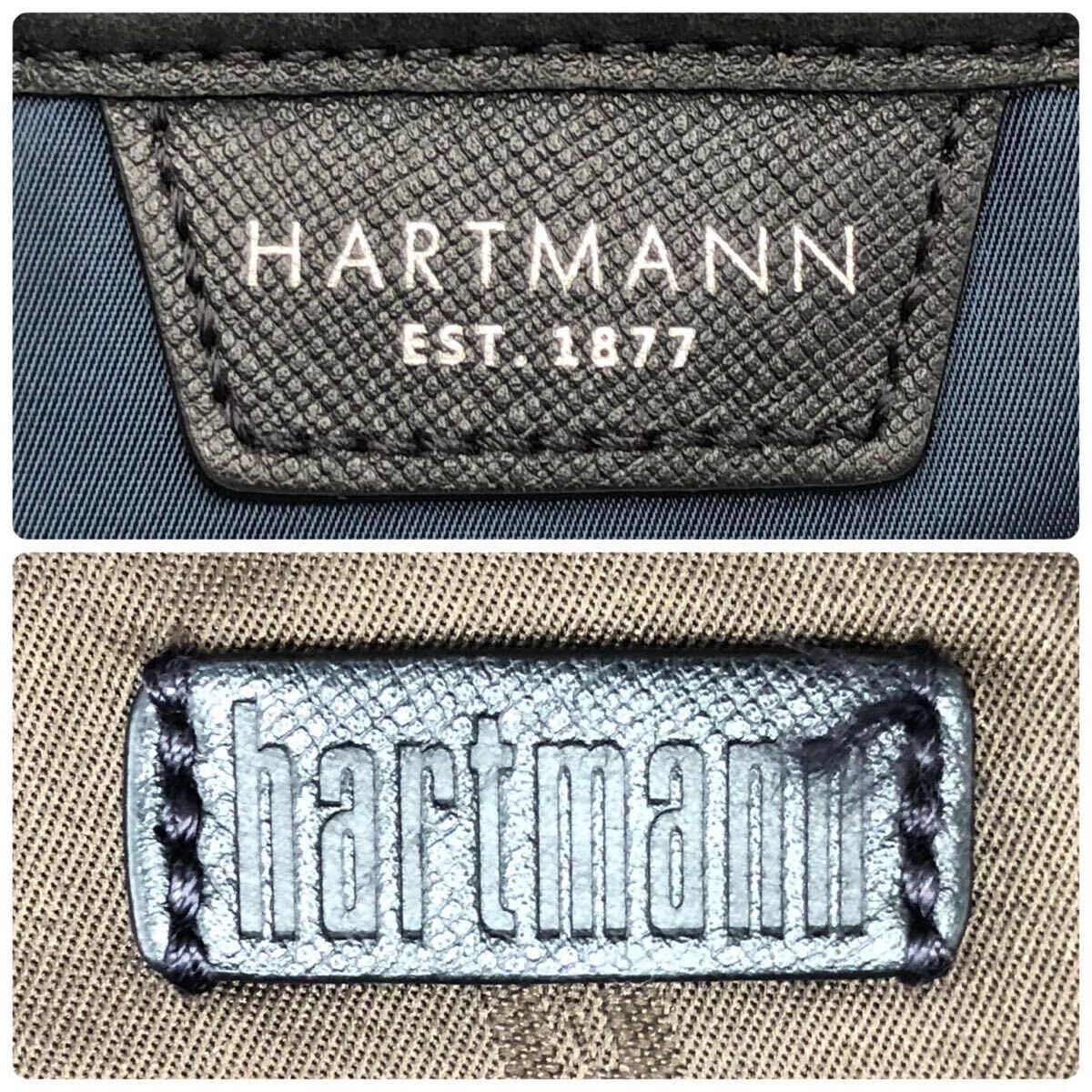 1円~[希少 極美品] Hartmann ハートマン ウィリック メンズ ビジネスバッグ リュックサック ナイロン レザー A4+PC可 大容量 通勤 旅行 紺_画像10