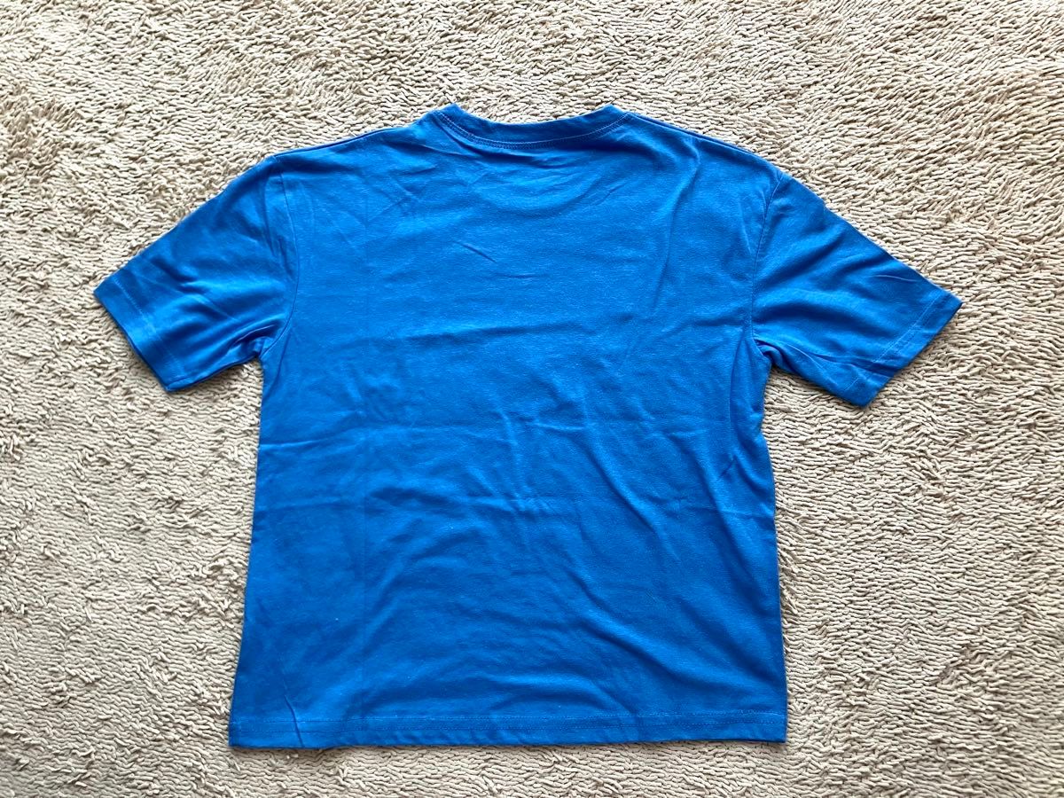 ★新品タグ付★ 半袖Tシャツ　サイズ140　青ブルー　綿100%