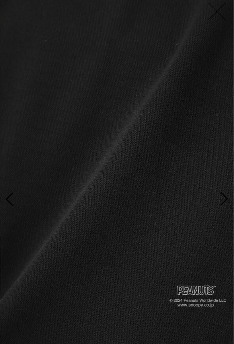 最新作　パーリーゲイツ　スヌーピー　半袖　モックネック　新品　限定色　ブラック　サイズ２