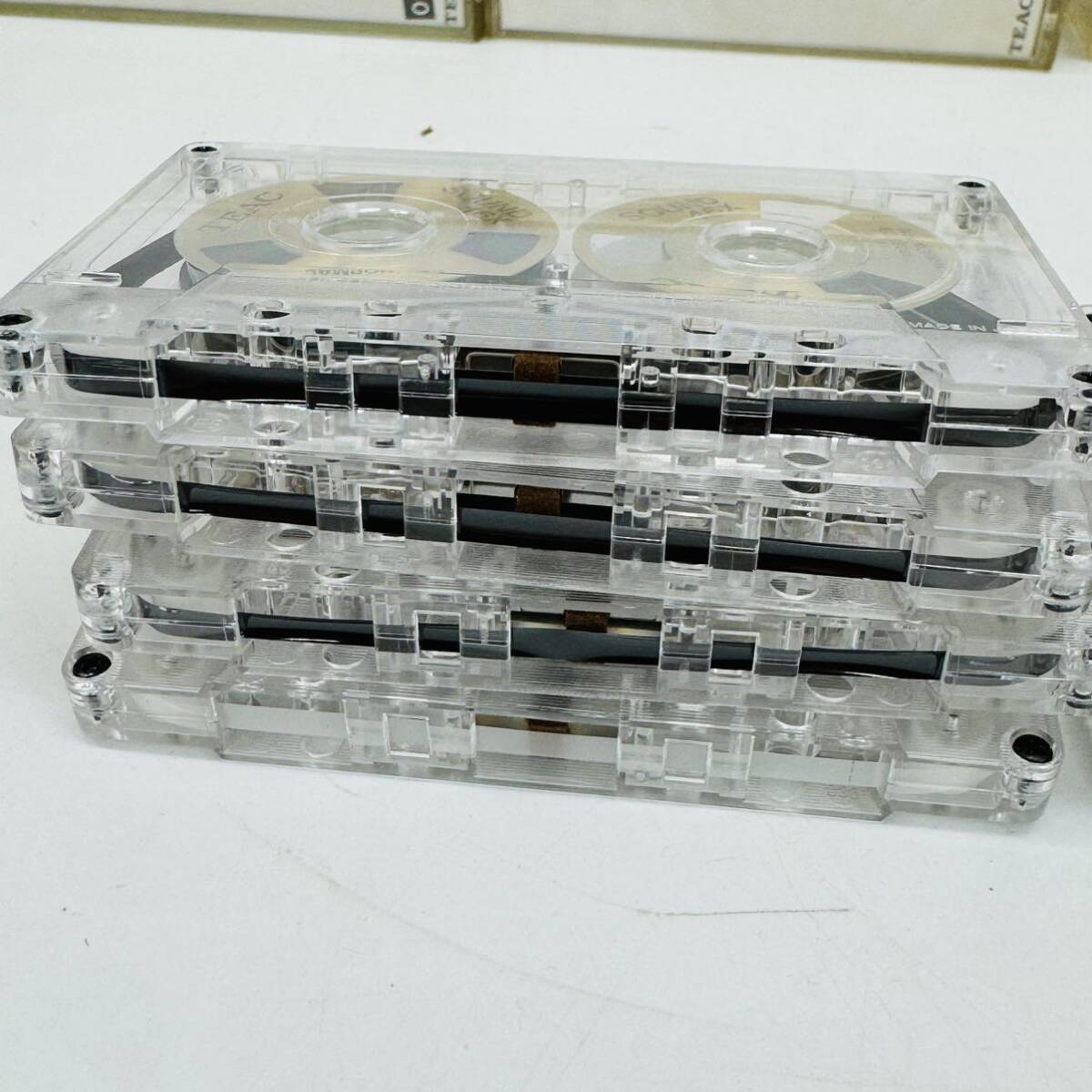 X395 送料無料 カセットテープ 8本  動作未確認 TEAC ティアック オープンリール型 ノーマルカセットテープ SOUND 46X 整備長 現状品の画像6